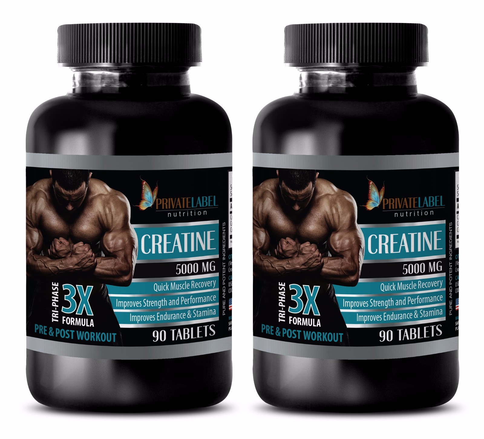 Creatine Monohydrate Powder 3X 5000mg – HCL Super Mass Gainer -2 Bot 180 Tablets
