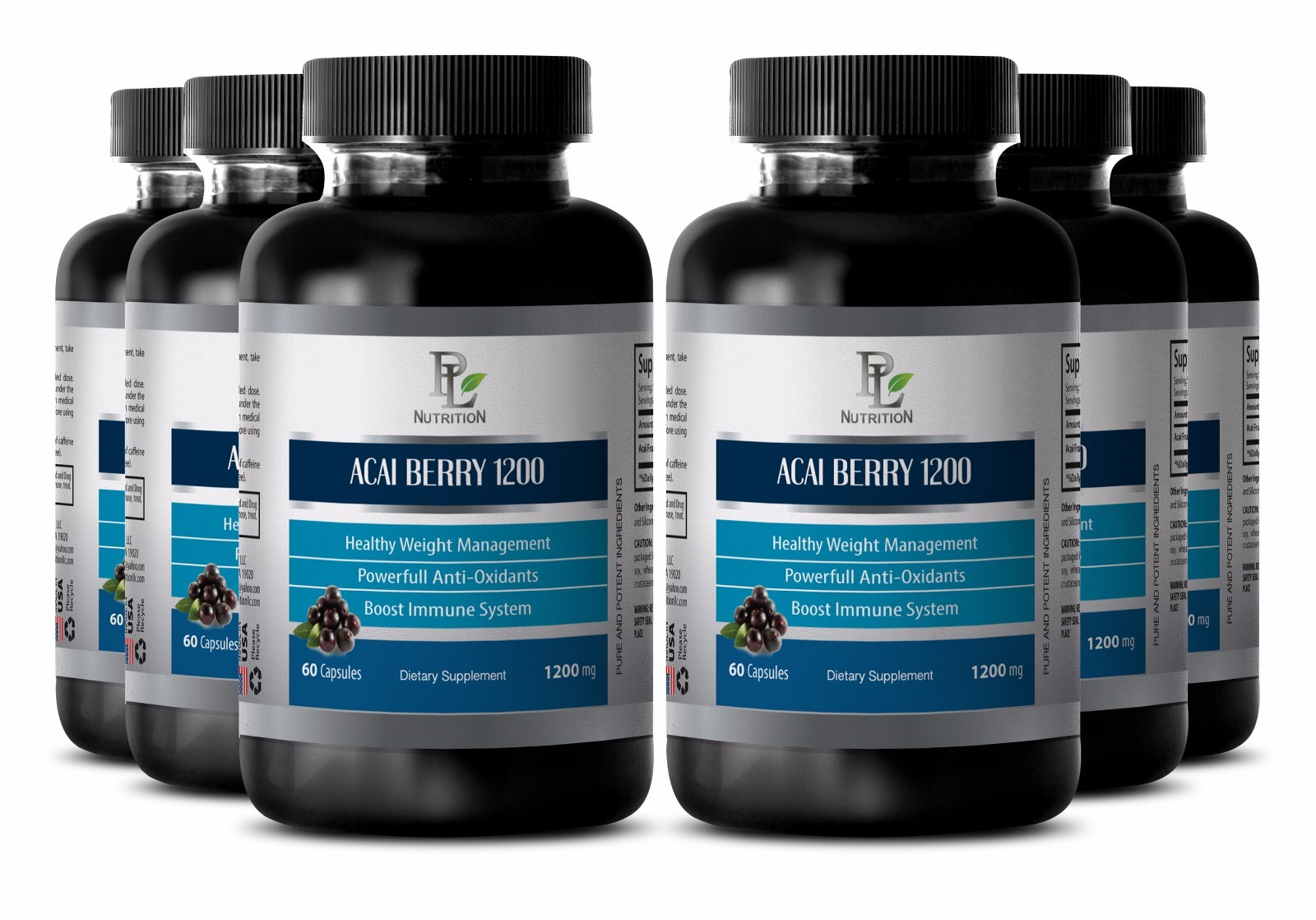 Detox now ACAI BERRY 1200 ENERGY & IMMUNE BOOSTER Energy natural booster 2B