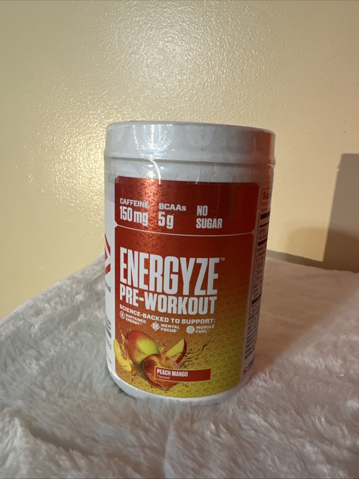 Energyze™ Pre-Workout, Peach Mango, 13 oz (370 g)