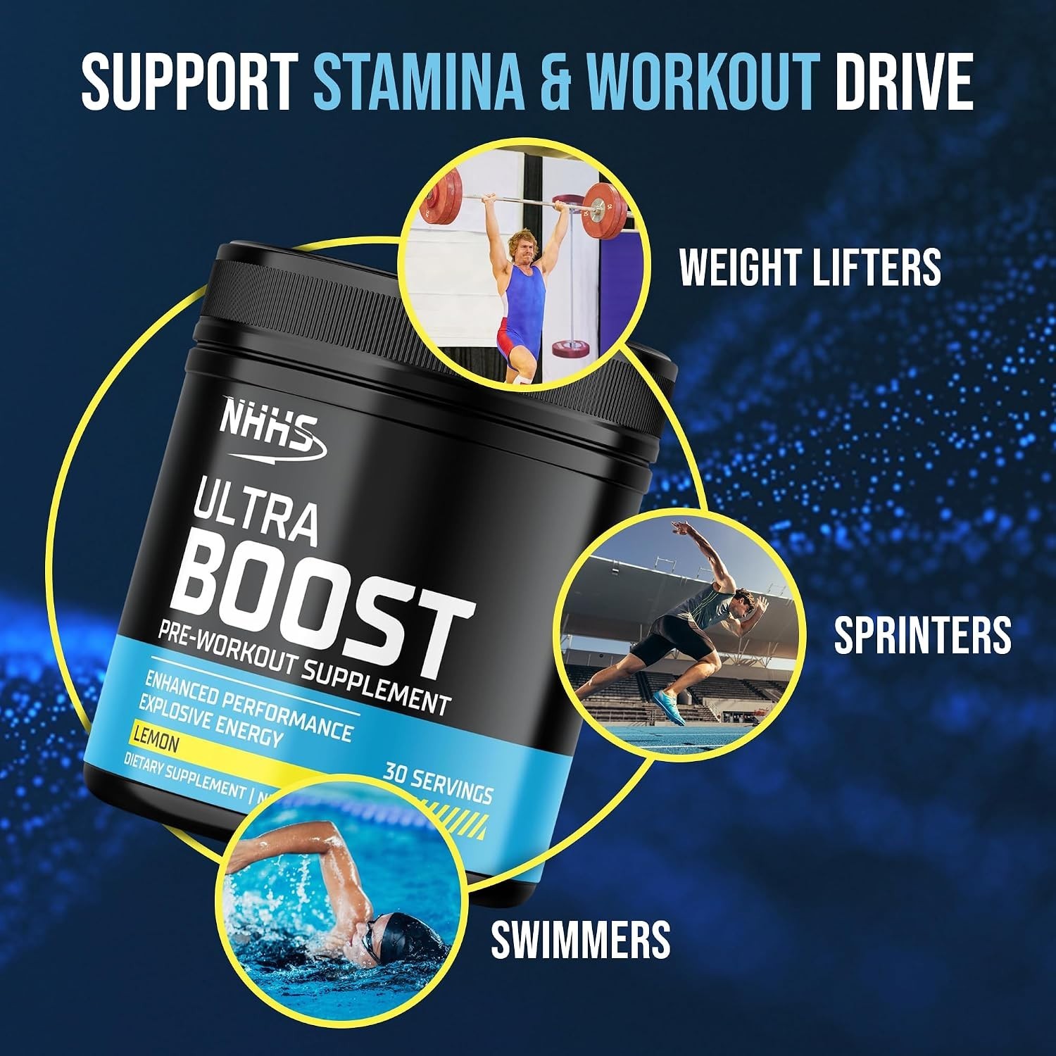 300g Ultra Boost Pre-Workout Powder, Formula for Explosive Energy & Focus