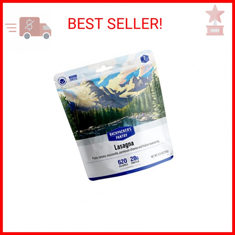 Backpacker’s Pantry Lasagna – Freeze Dried Backpacking & Camping Food – Emergenc
