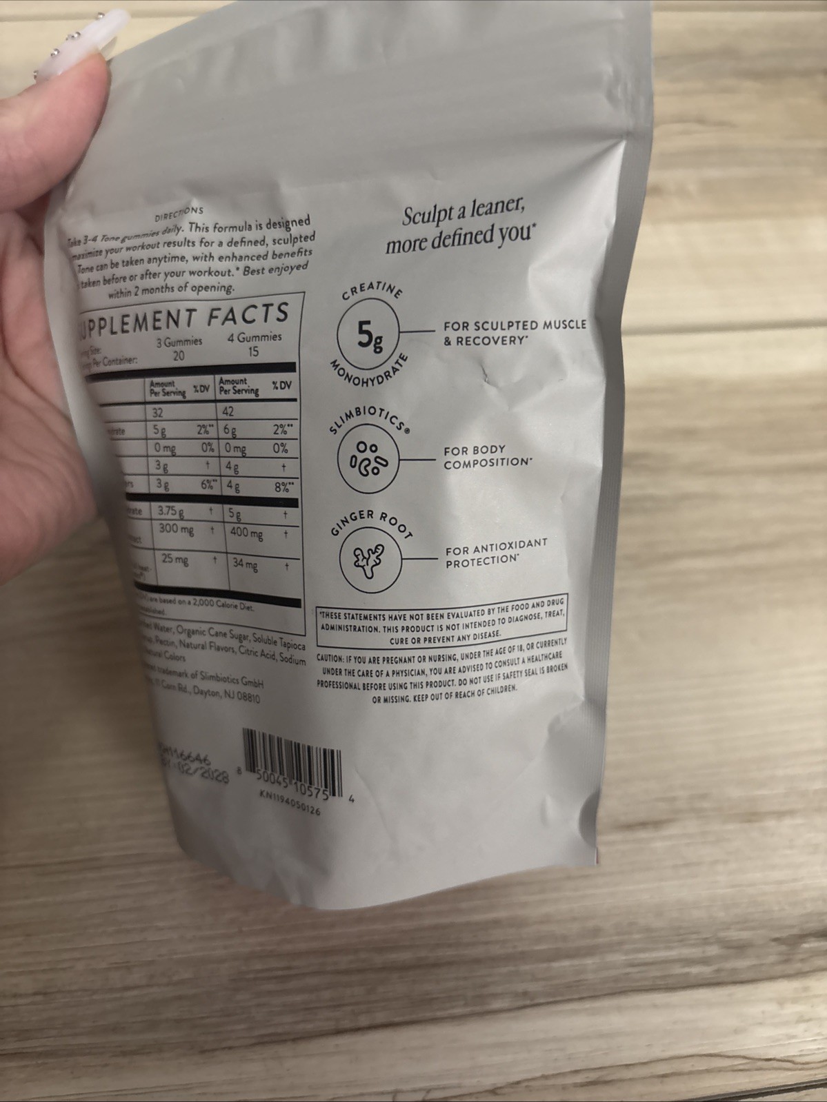 Arrae Tone Creatine Gummies Sour Watermelon 60 Gummies Exp Date 02/2028
