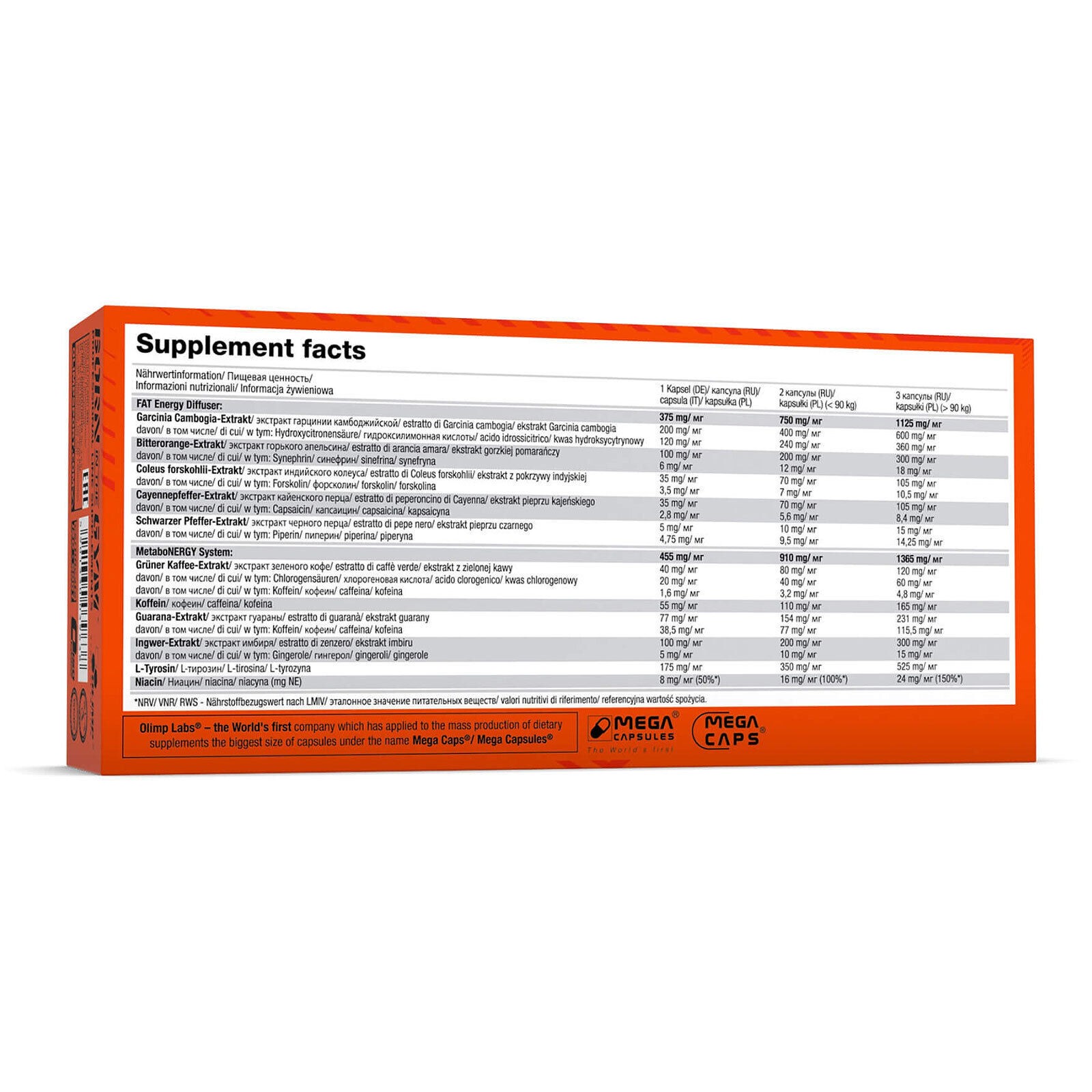 THERMO SPEED HARDCORE – Weight Loss Pills – Slimming – Fat Burner Supplement