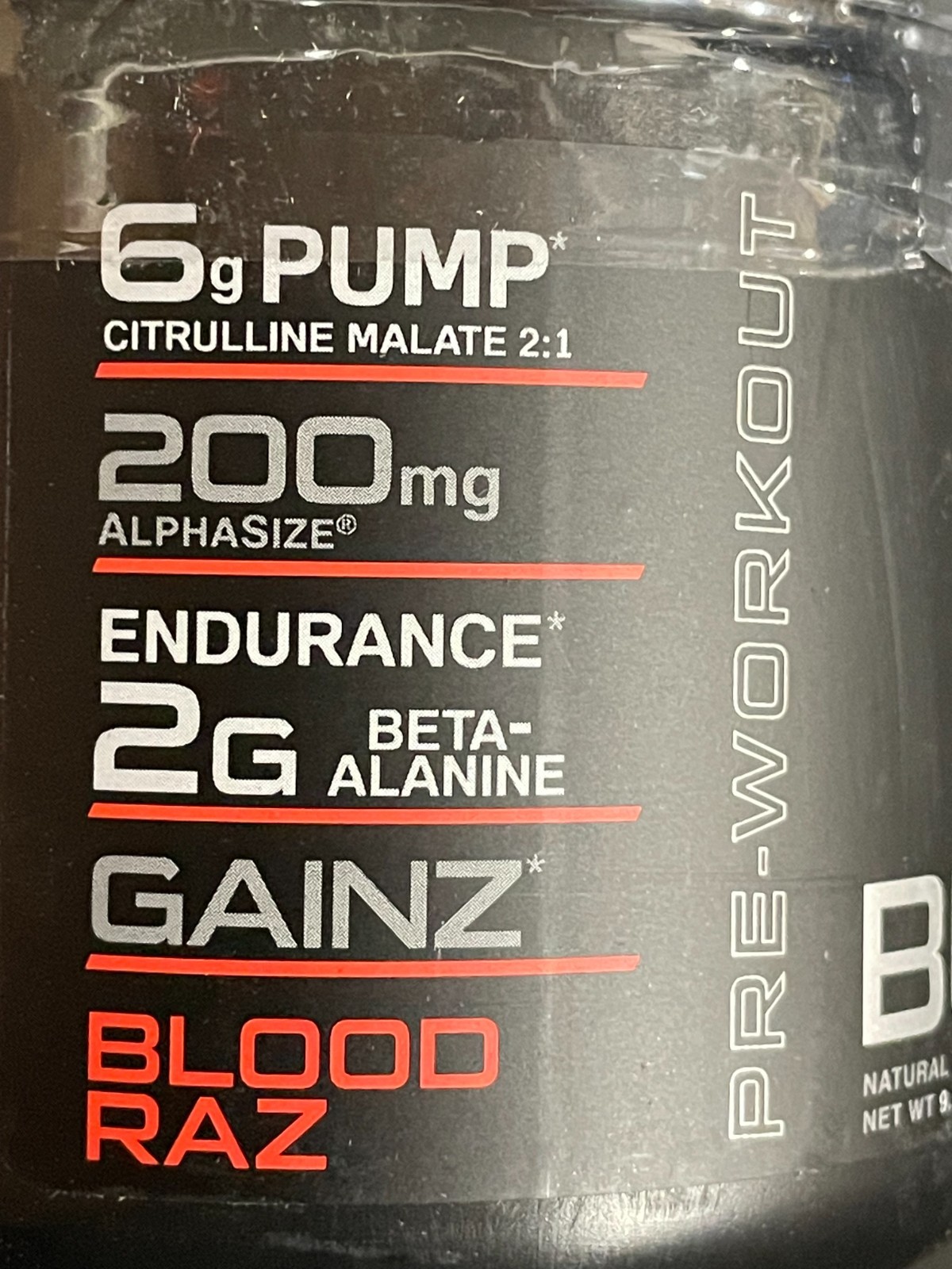 Bucked Up Pre-Workout BLOOD RAZ Exp 4/2027 20 Servings
