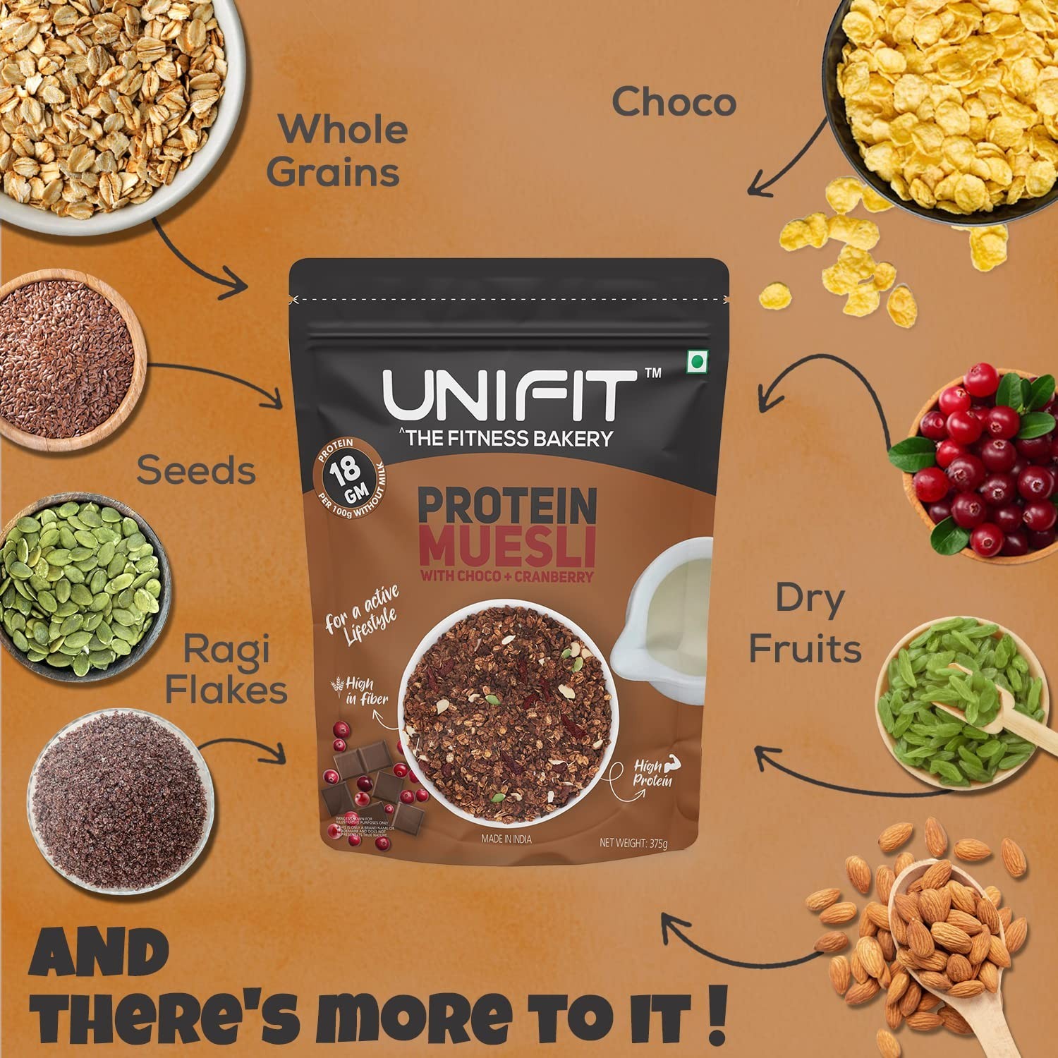 UNIFIT PROTEIN MUESLI 375g