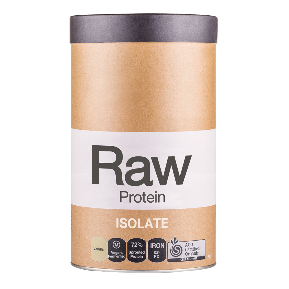 NEW Amazonia Raw Protein Isolate Vanilla 1kg Certified Organic