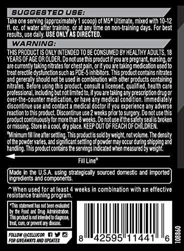 Cellucor M5 Ultimate – Creatine Post Workout Powder – 20 Servings – Fruit Punch