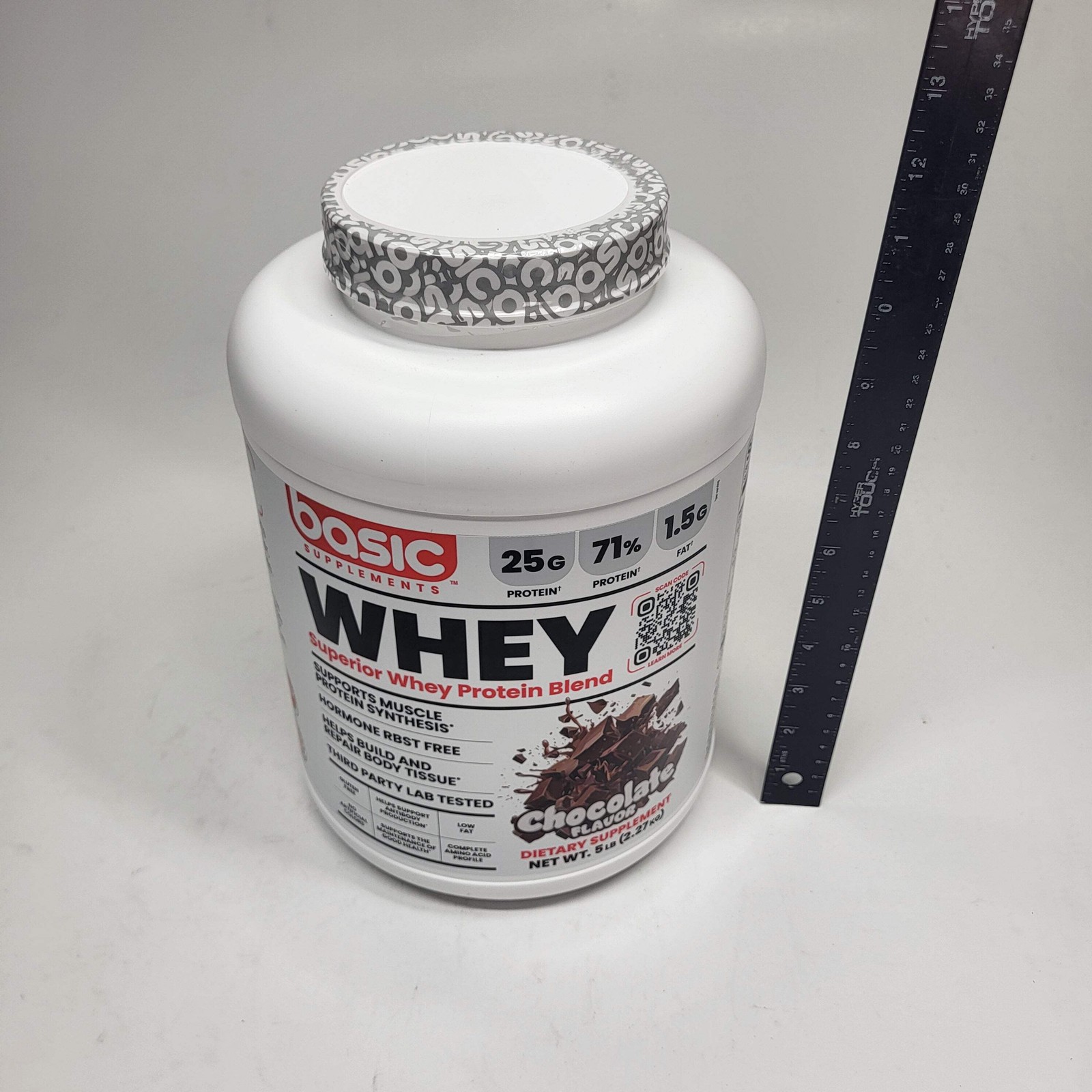 BASIC Basic Whey Protein Blend Muscle Building Chocolate 5lbs BB 12/27