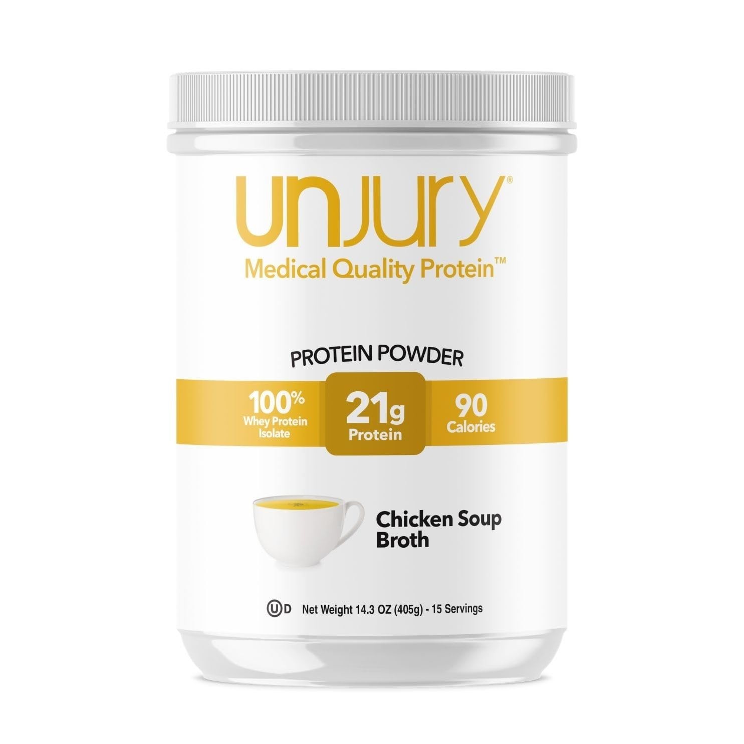 Unjury Whey Protein Powder | Chicken Soup Flavored High Protein Soup | 21g 10…