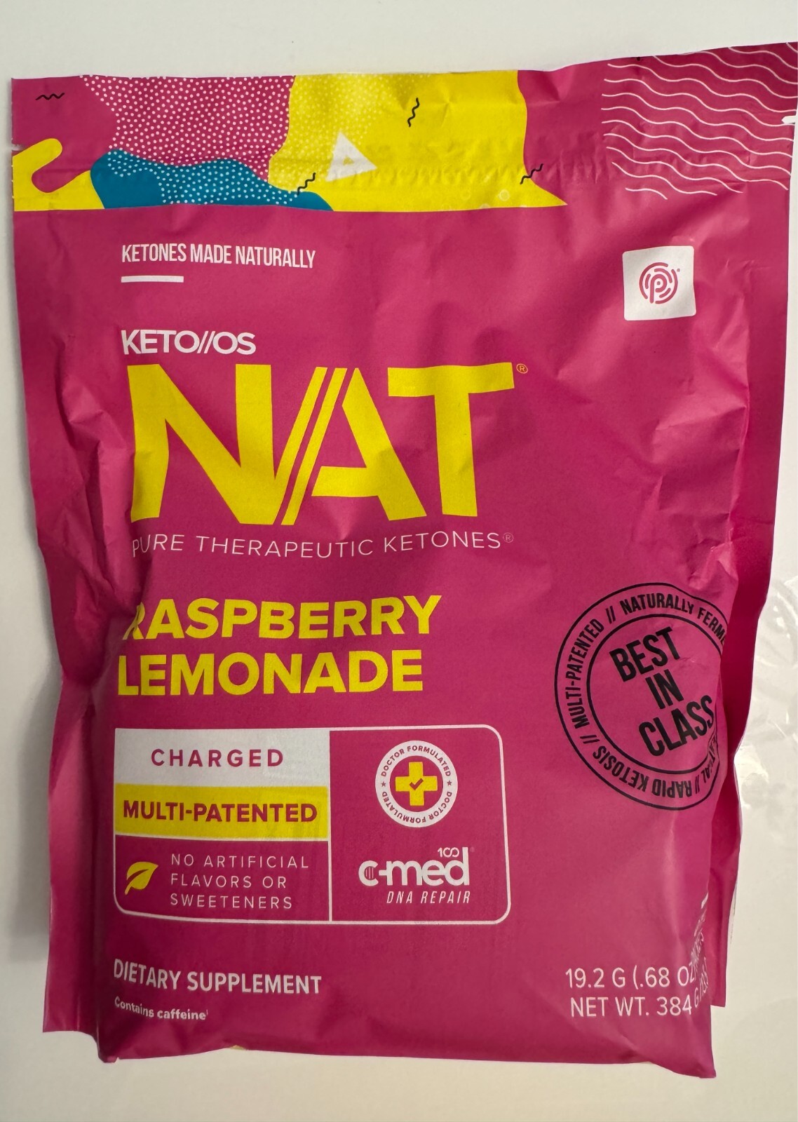 Prüvit Ketones NAT 20 Packets Charged RASPBERRY LIMONADE FREE SHIPP Exp 12/2025