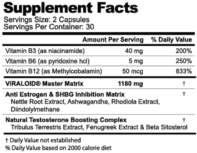 Testosterone Booster for Men Natural Energy Strength Libido Support 3 Pack