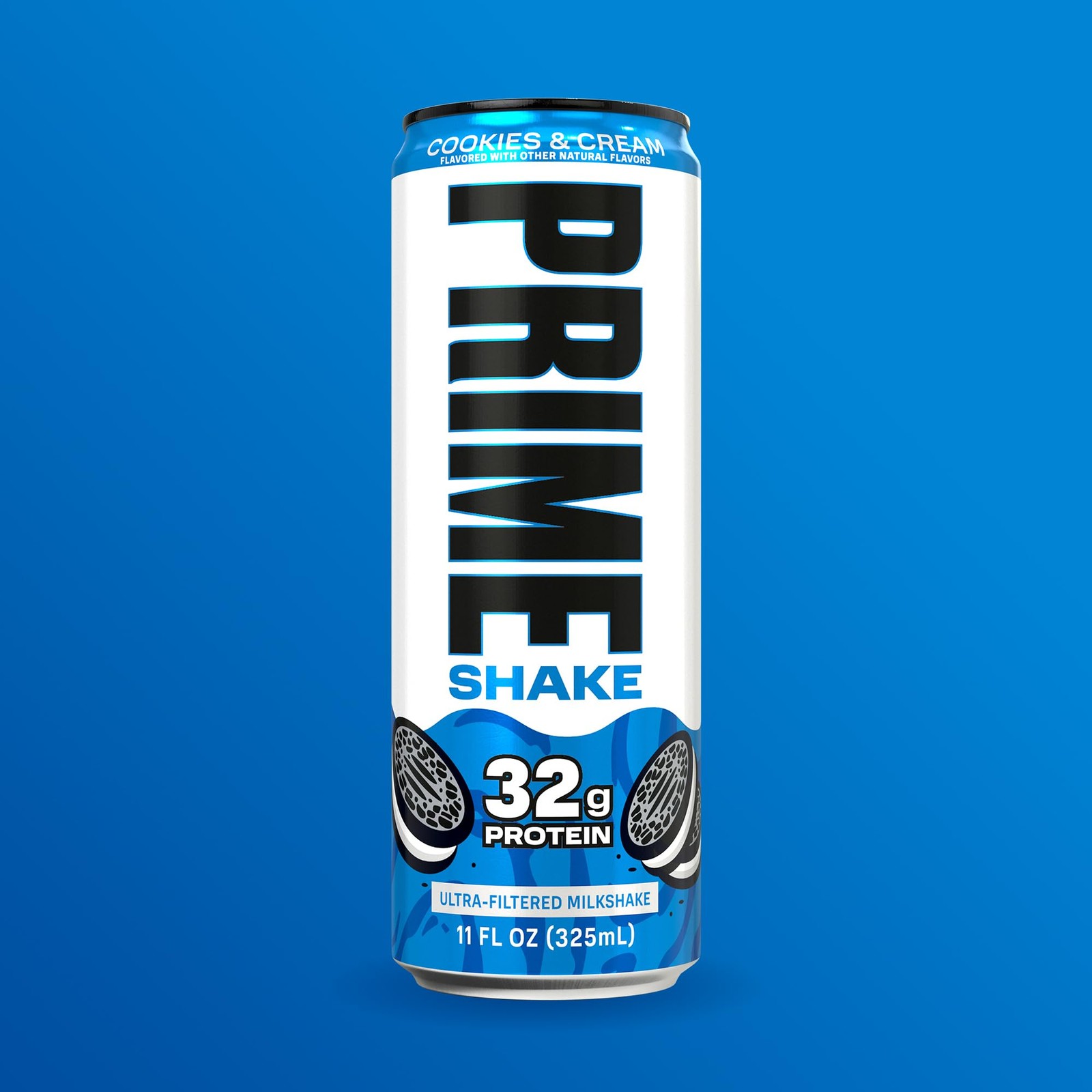 PRIME Shakes, Cookies & Cream, 32g Protein Shake for 11 Fl Oz (Pack of 12)