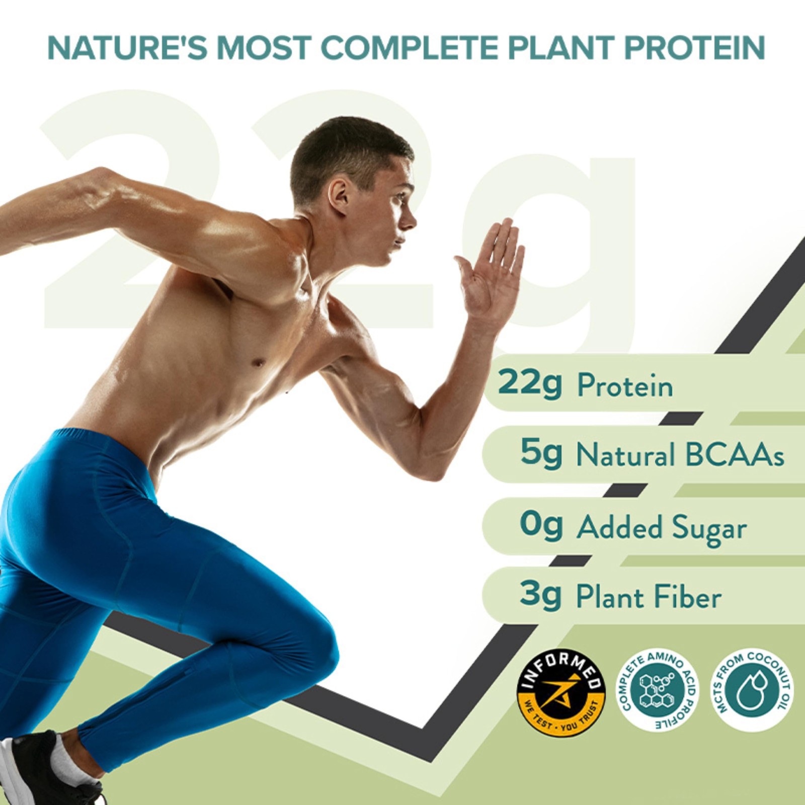 Wellbeing Vegan Plant Protein Powder 32g | 22g Protein | Vanilla Flavour