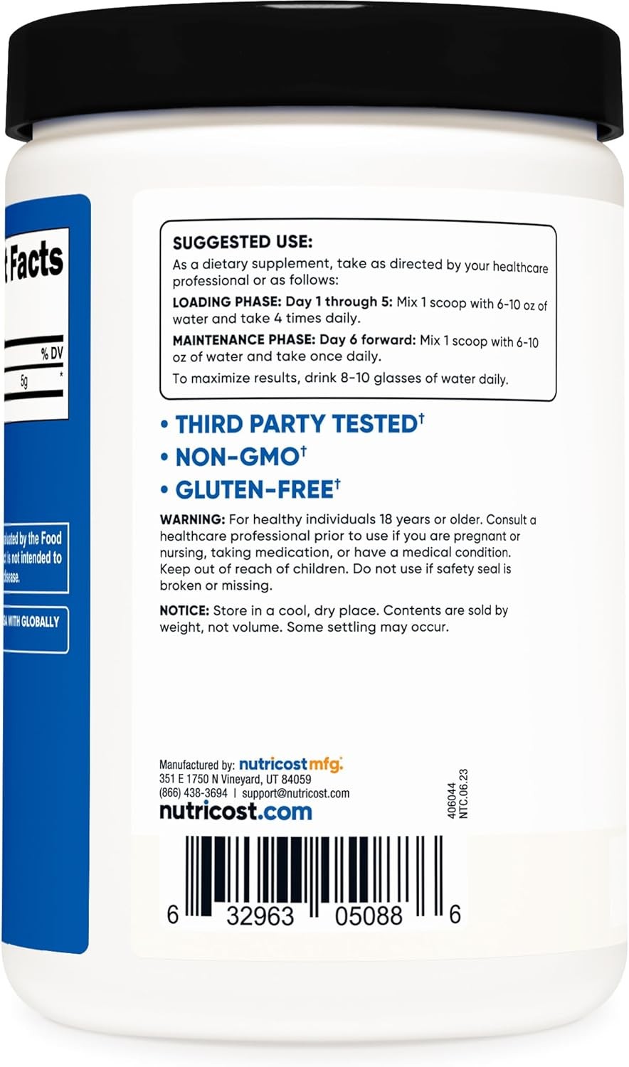 Nutricost Creatine Monohydrate Micronized Powder 500G, 500 Gram (Pack of 1)