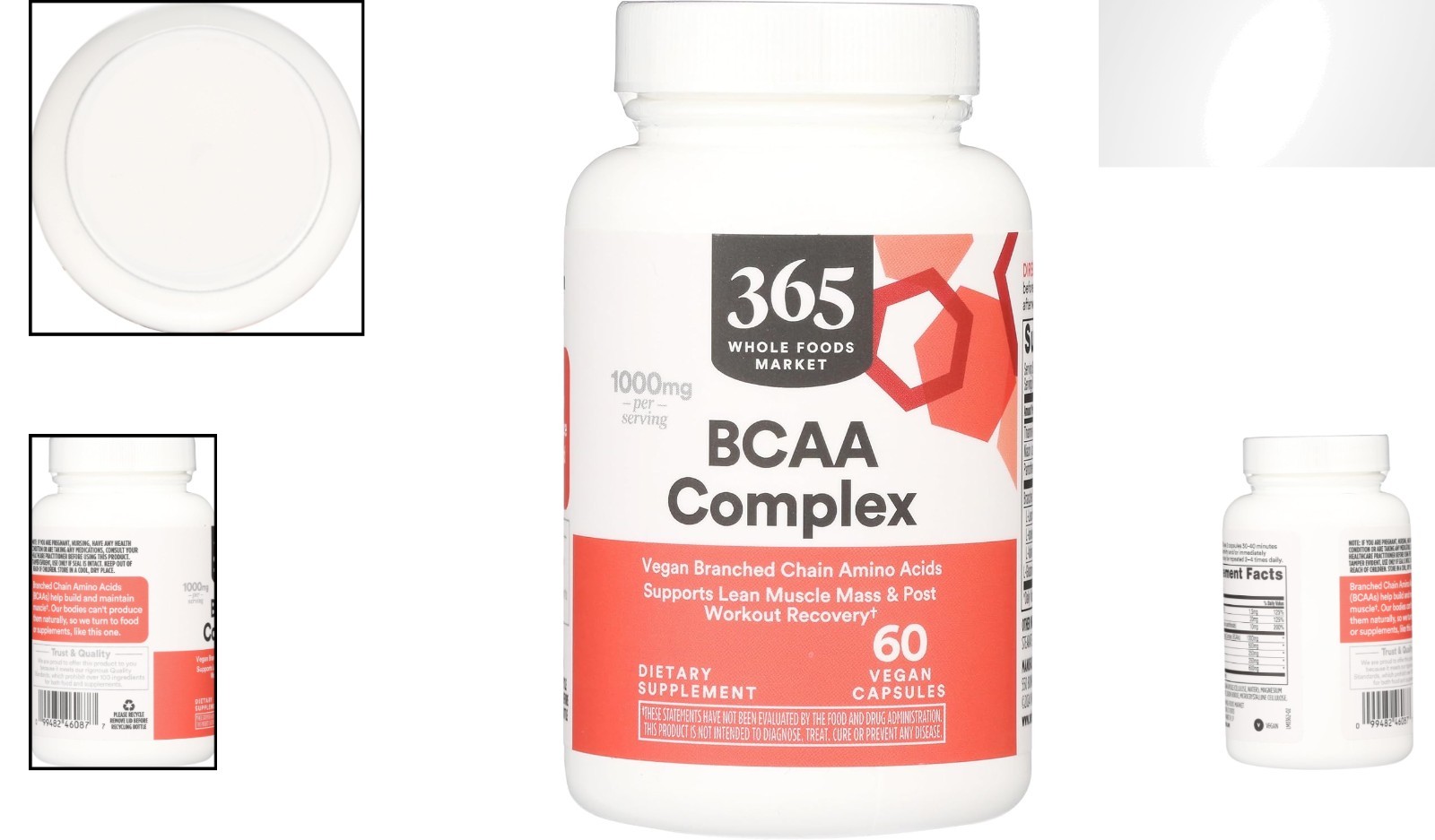 Essential Amino Acids – BCAA Complex in 60 Capsules for Post-Workout