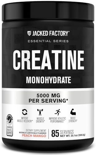 Creatine Monohydrate Powder 425g 85 Servings Unflavored Vegan