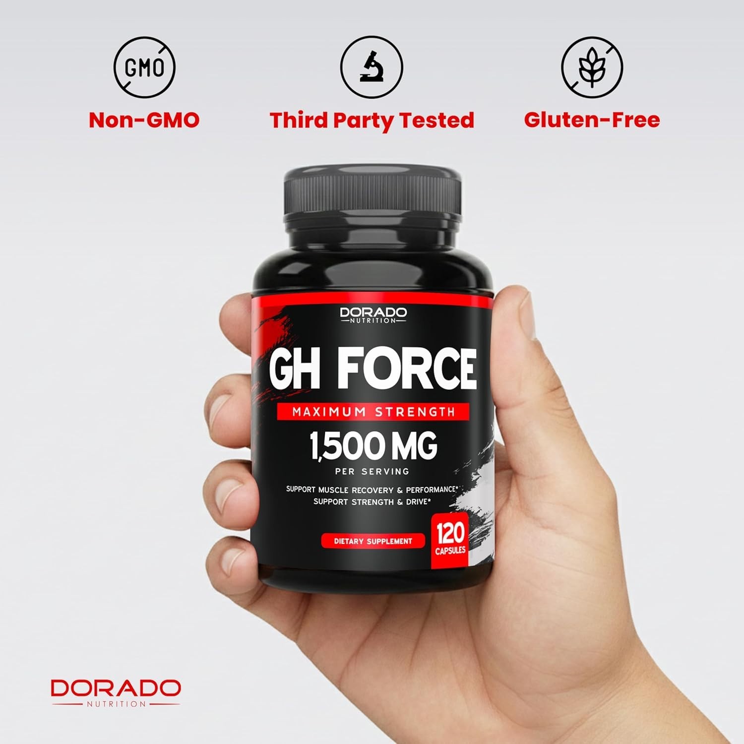Supplements for Men and Women (120 Count) 1500mg Supports Muscle Growth and Heal