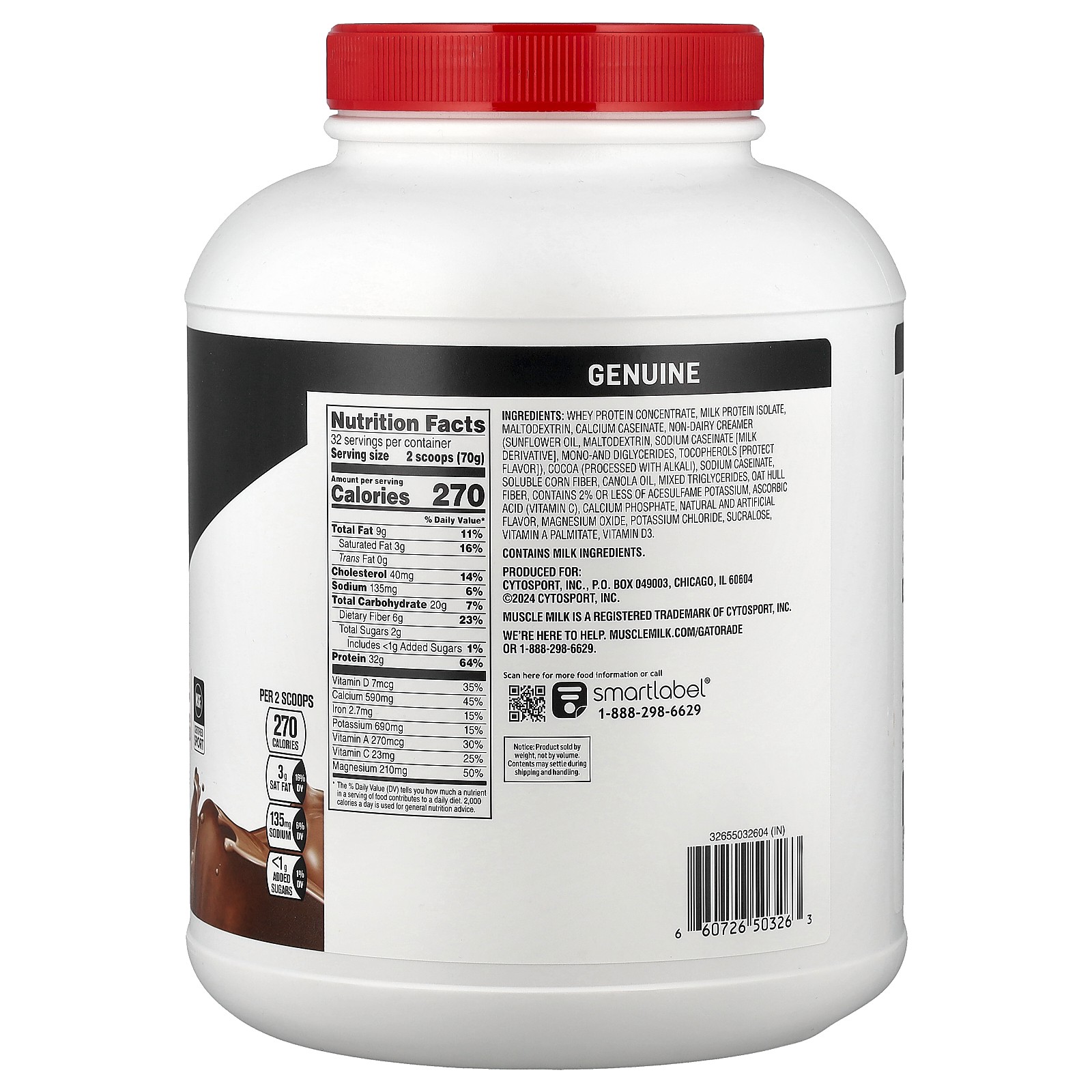 Genuine, Protein Powder, Chocolate, 4.94 lb (2.24 kg)