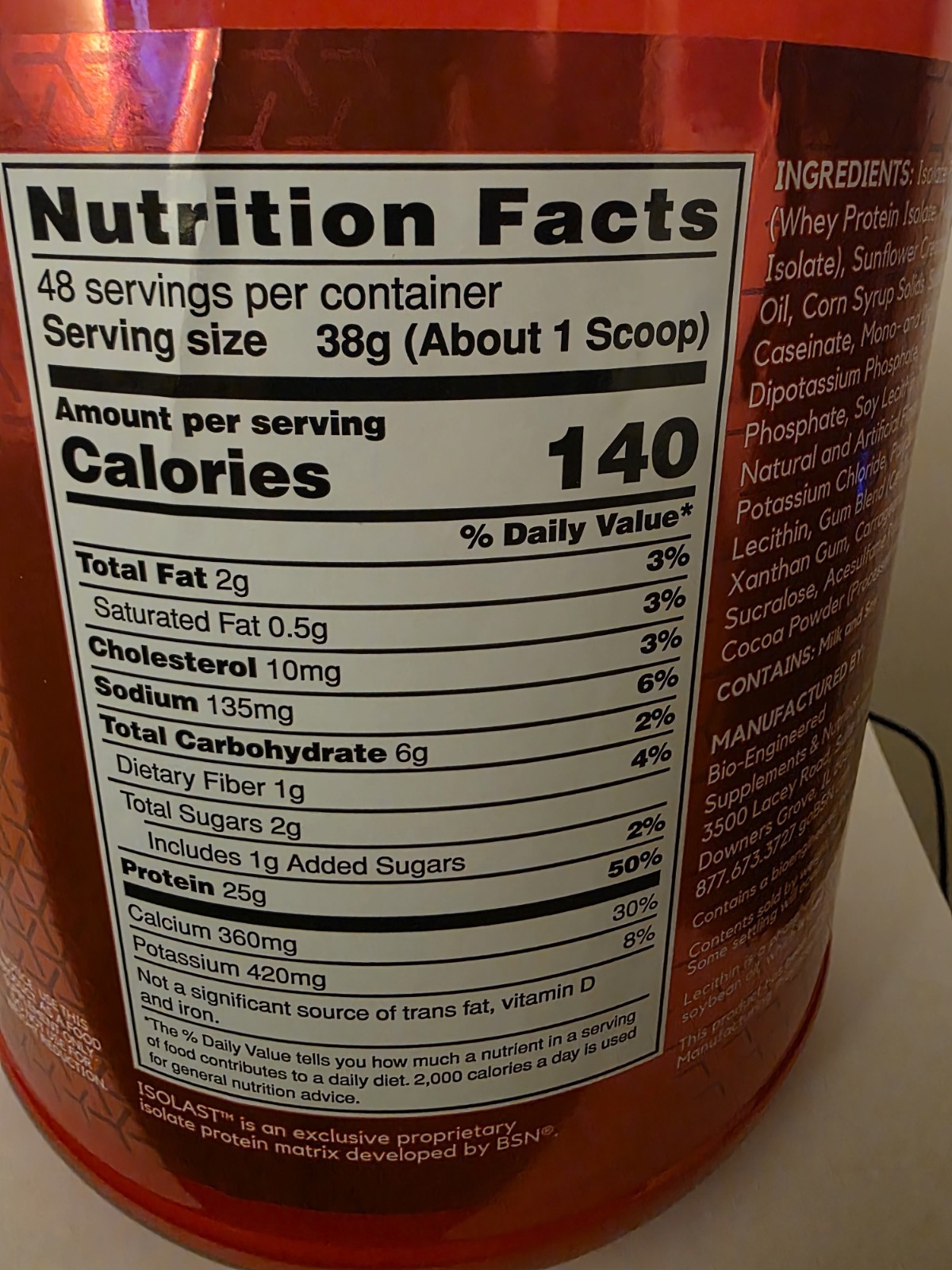 BSN Syntha-6 Isolate 4lb Peanut Butter Cookie SEALED + Free Creatine