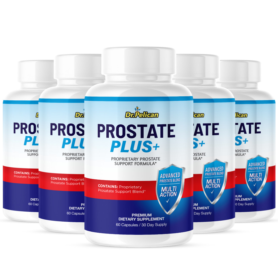 Prostate Plus +- Prostate Support- 5 Bottles- 300 Capsules