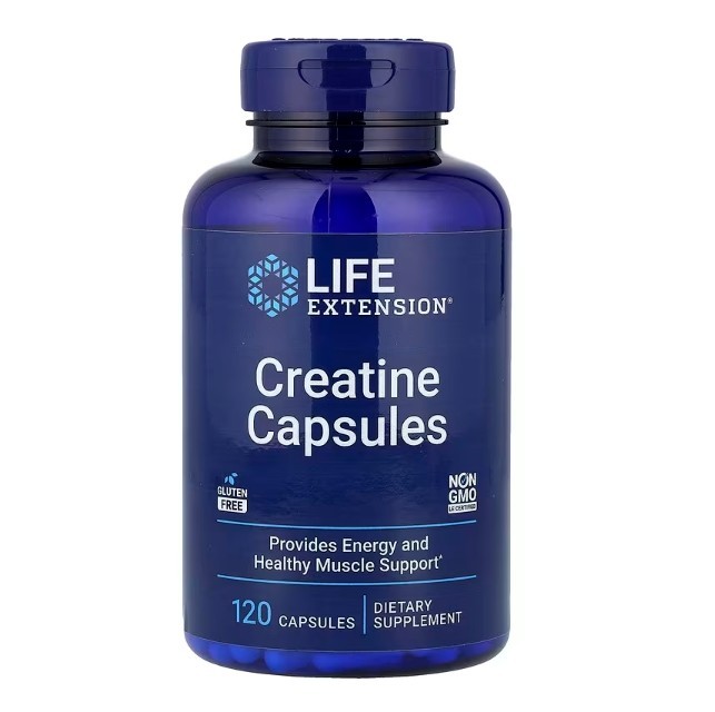 Life Extension, Creatine Capsules 2 PACK, 120 Capsules each (240 total!)