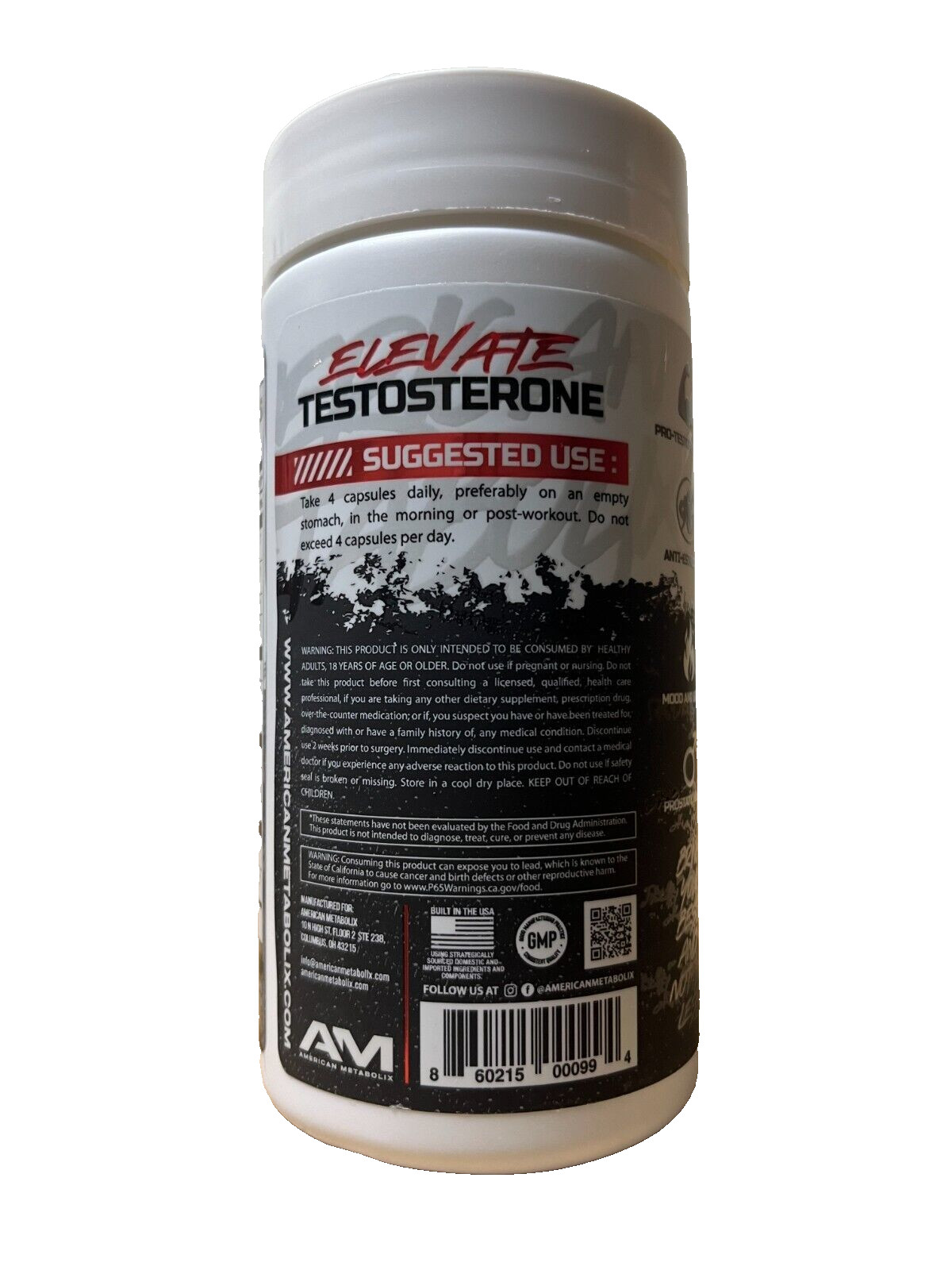 American Metabolix MuscleTest Muscle Test Testosterone Booster 120 Capsules NEW!
