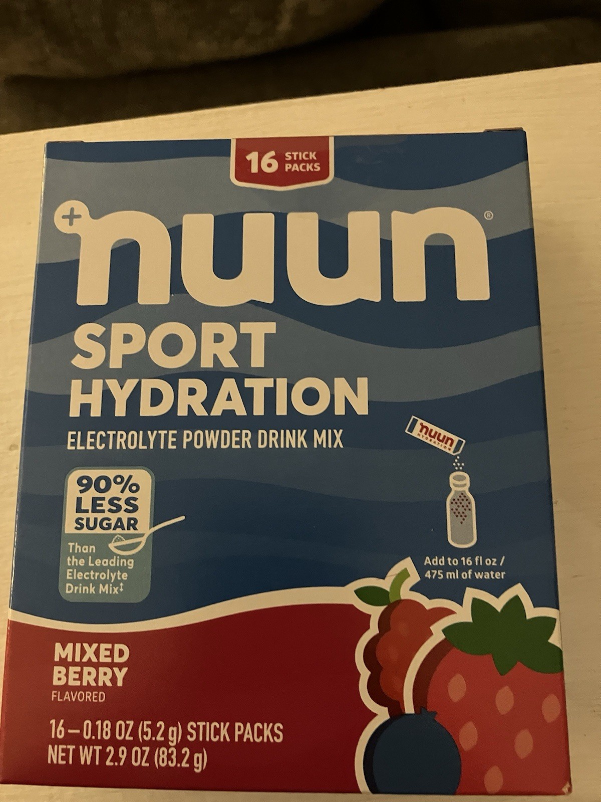 NUNN Sport Hydration Mixed Berry 16 Stick Packs AUGUST 2026