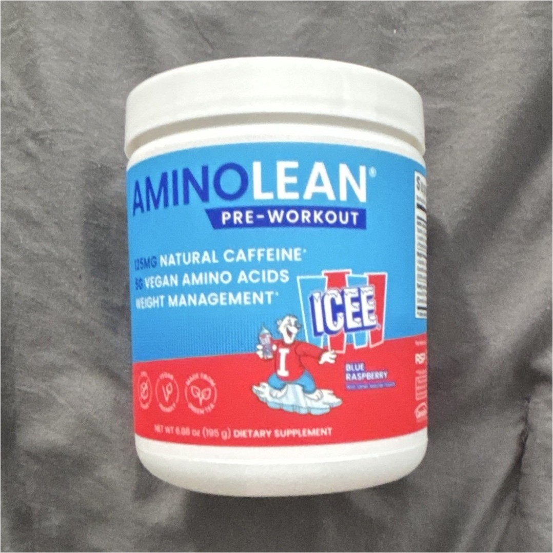 RSP Nutrition AminoLean Pre-Workout Powder Vegan Blue Raspberry (slightly used)