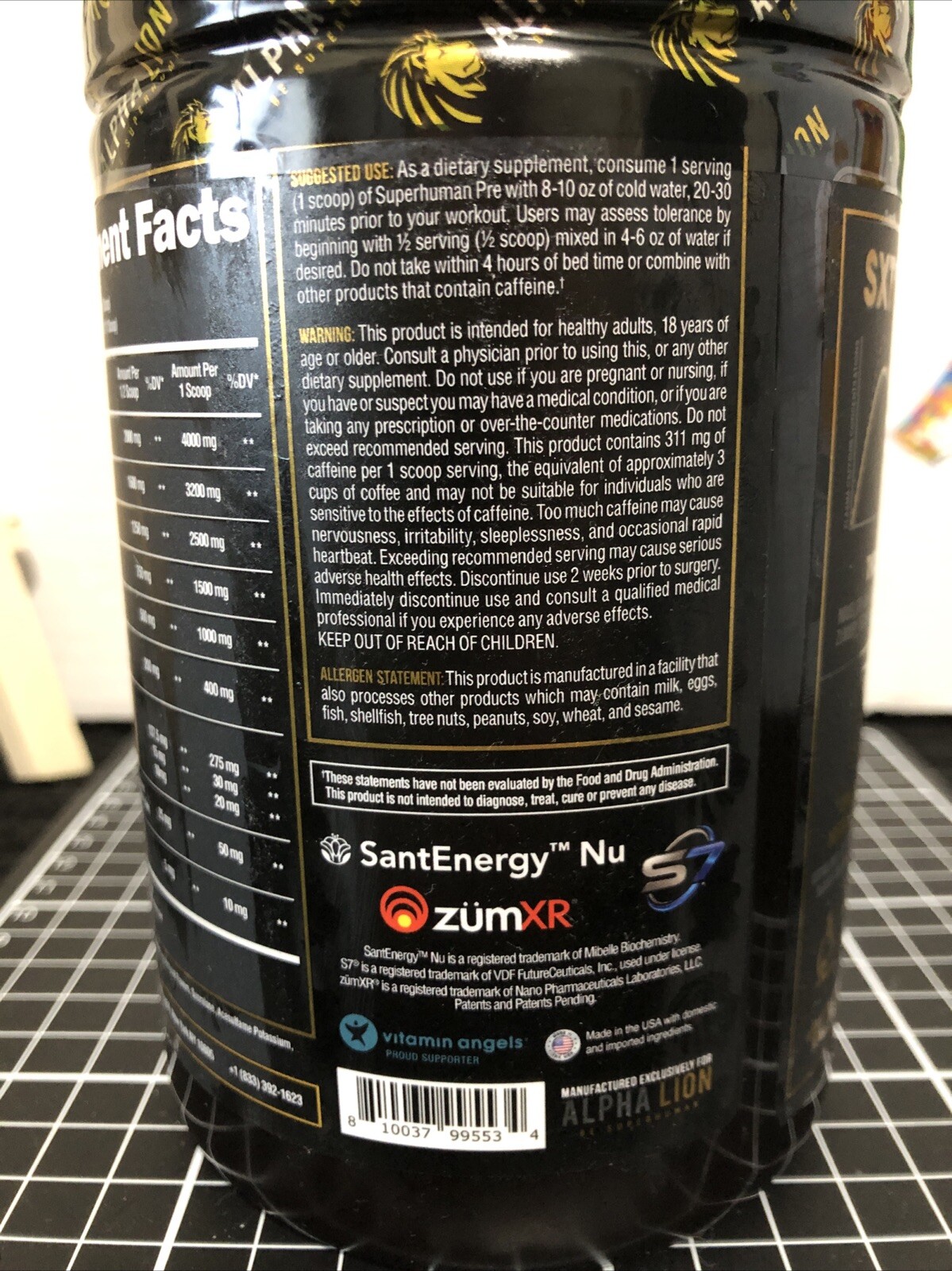 ALPHA LION SUPERHUMAN EXTREME (21 SVG) PRE WORKOUT – Ex 04/26- Lions Blood