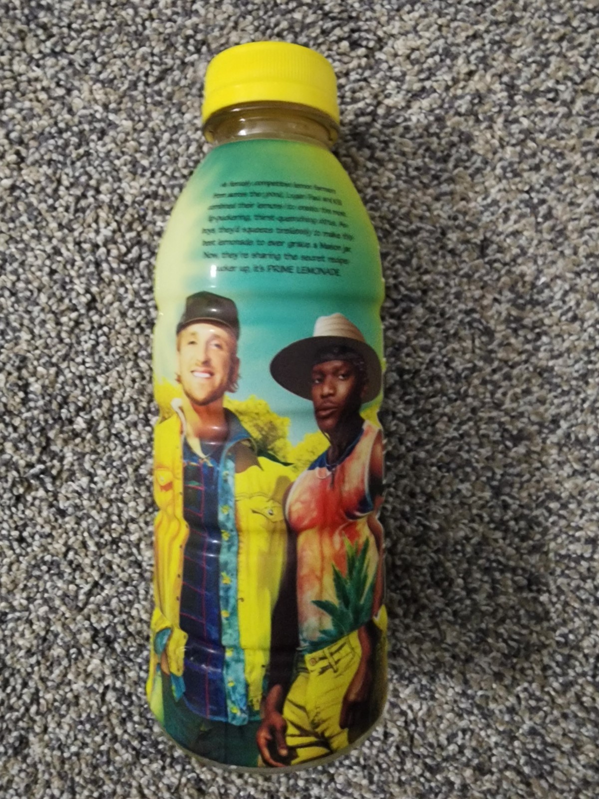 PRIME DRINK LEMONADE LOGAN PAUL AND KSI LIMITED EDITION 16.9 OZ FULL BOTTLE NEW