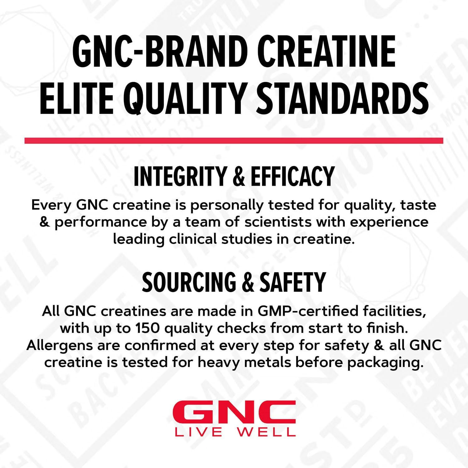 GNC AMP Creabolic – Creatine Monohydrate Powder – High-Potency 5G Creatine with