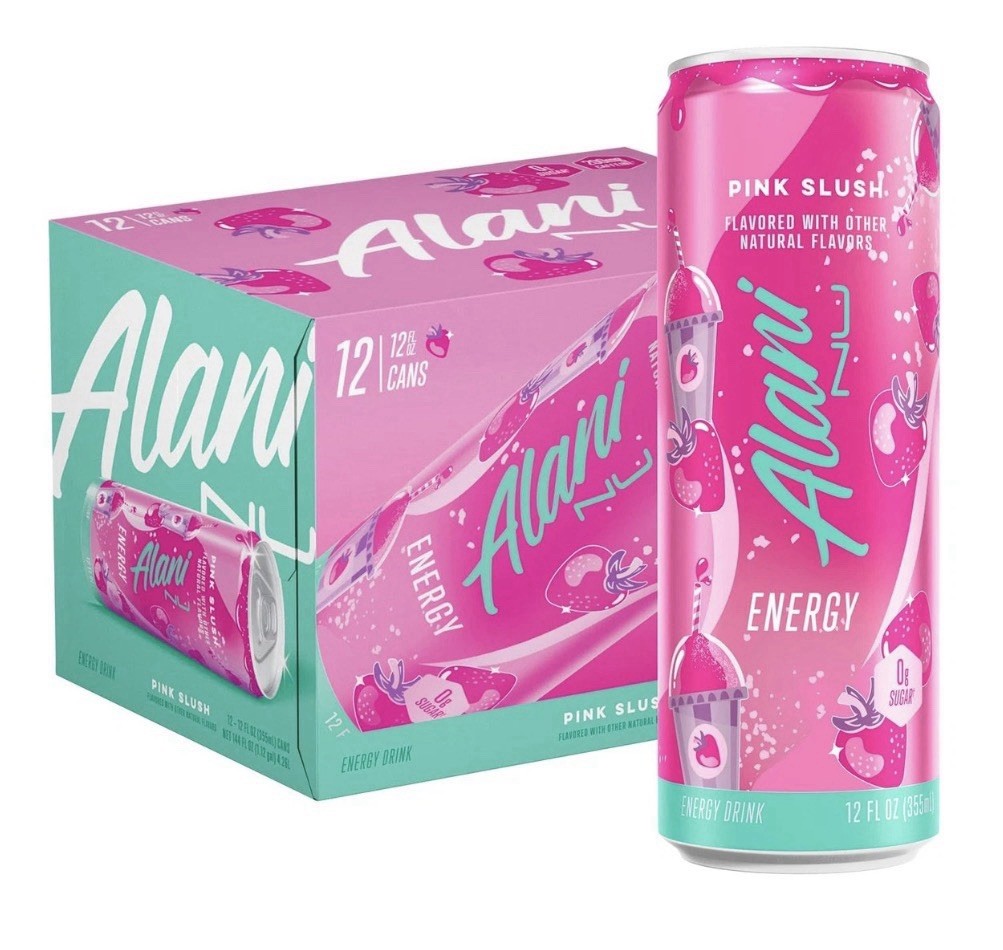 Alani Nu Energy Drink 0g Sugar Pink Slush 12 Pack 🍧