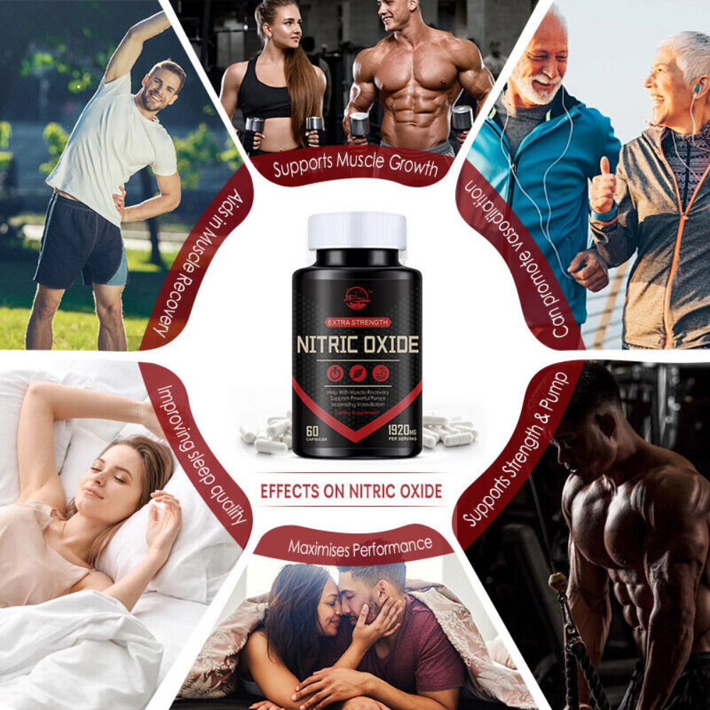 Nitric Oxide Booster Supplement, Extra Strength L Arginine & L Citrulline Muscle