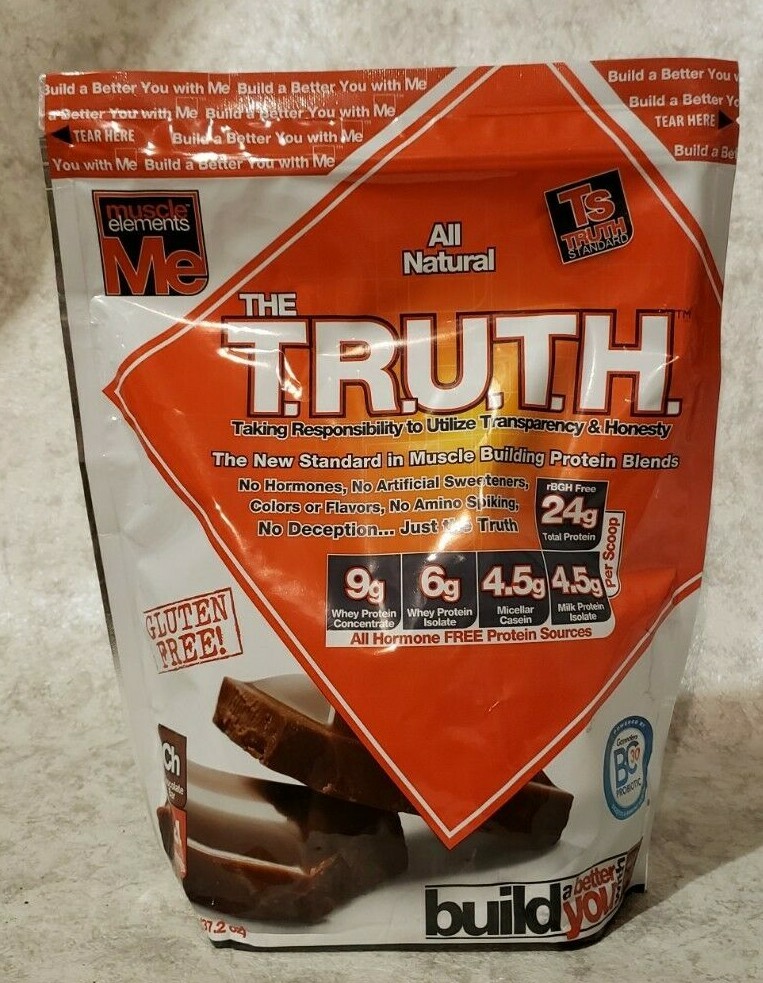 Muscle Elements The TRUTH – 24 Servings – Chocolate Bar – 2.3 lbs – Exp 12/2025