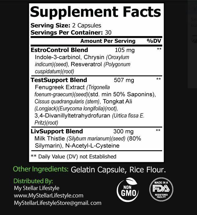 3 Bottles Post Cycle Therapy by My Stellar Lifestyle – 60 Capsules x3