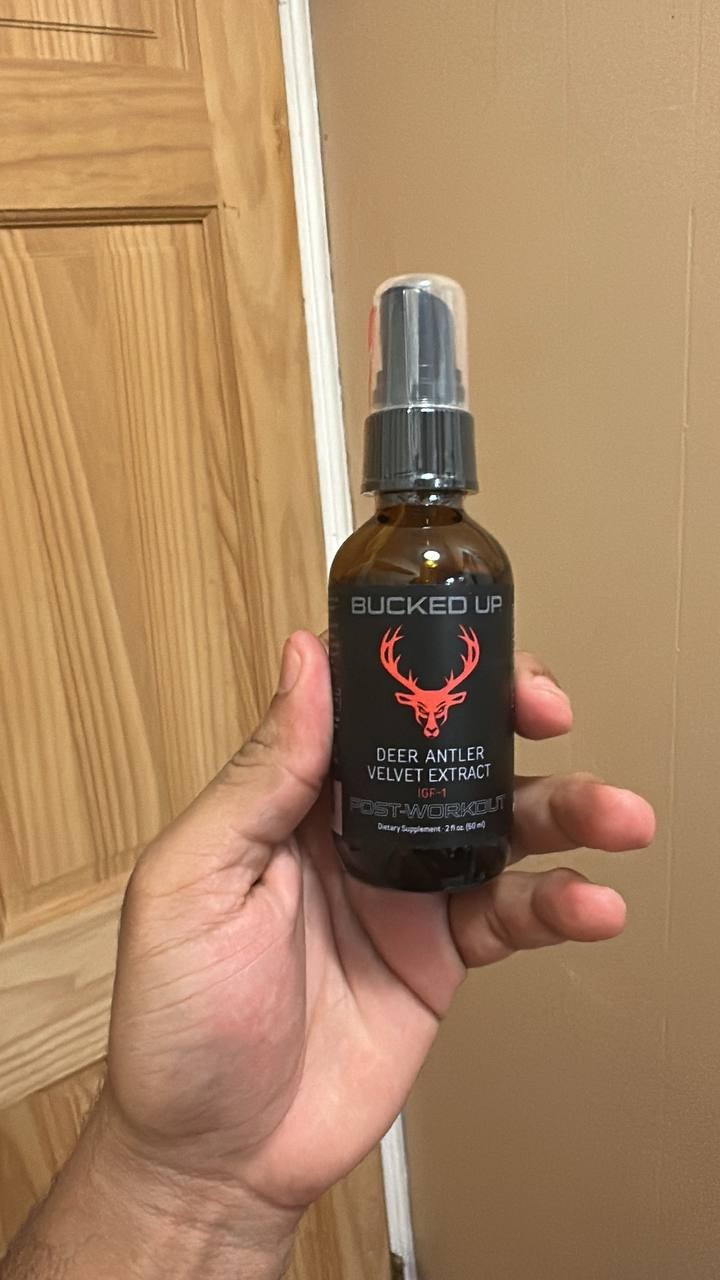 BUCKED UP Deer Antler Velvet Spray IGF-1 -EXP 03/2028