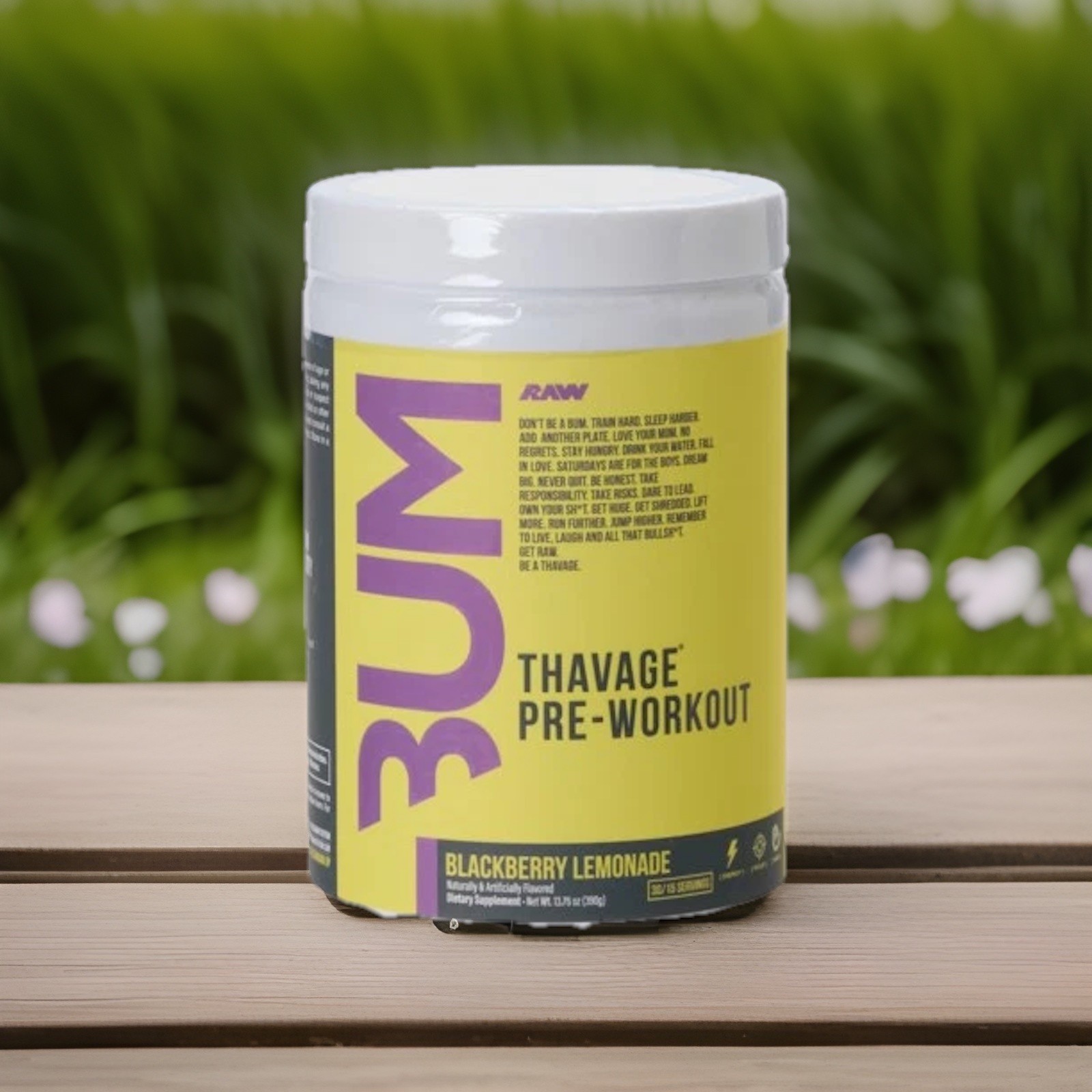 RAW Thavage Pre-Workout Blackberry Lemonade 30 servings Endurance Energy Sports