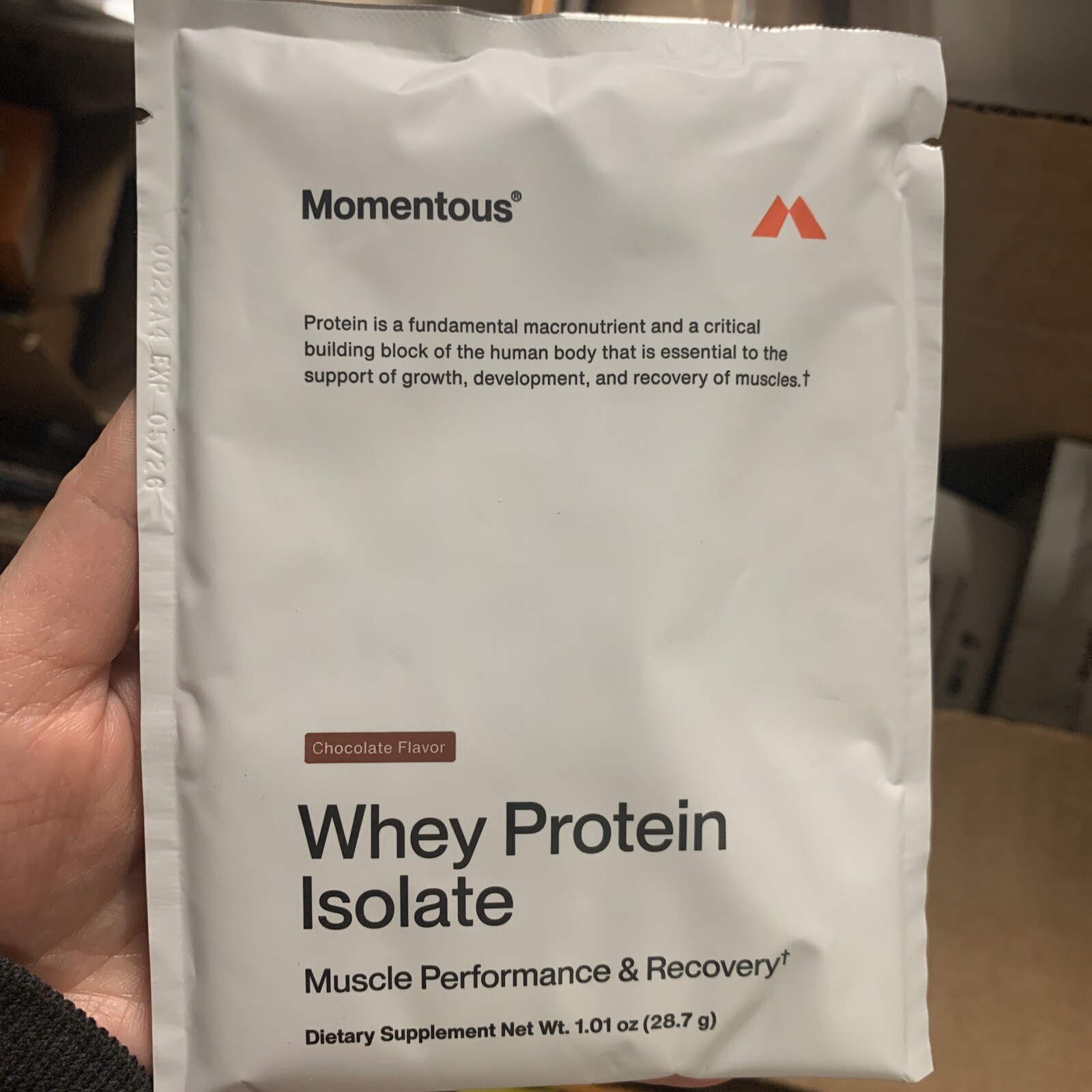 Momentous Protein Powder Travel Packs 20 Servings Variety Pack EXP 05/2026