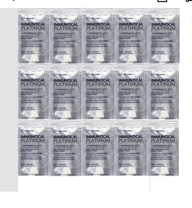 IMMUNOCAL PLATINUM by IMMUNOTEC (15 POUCHES) Cup Free