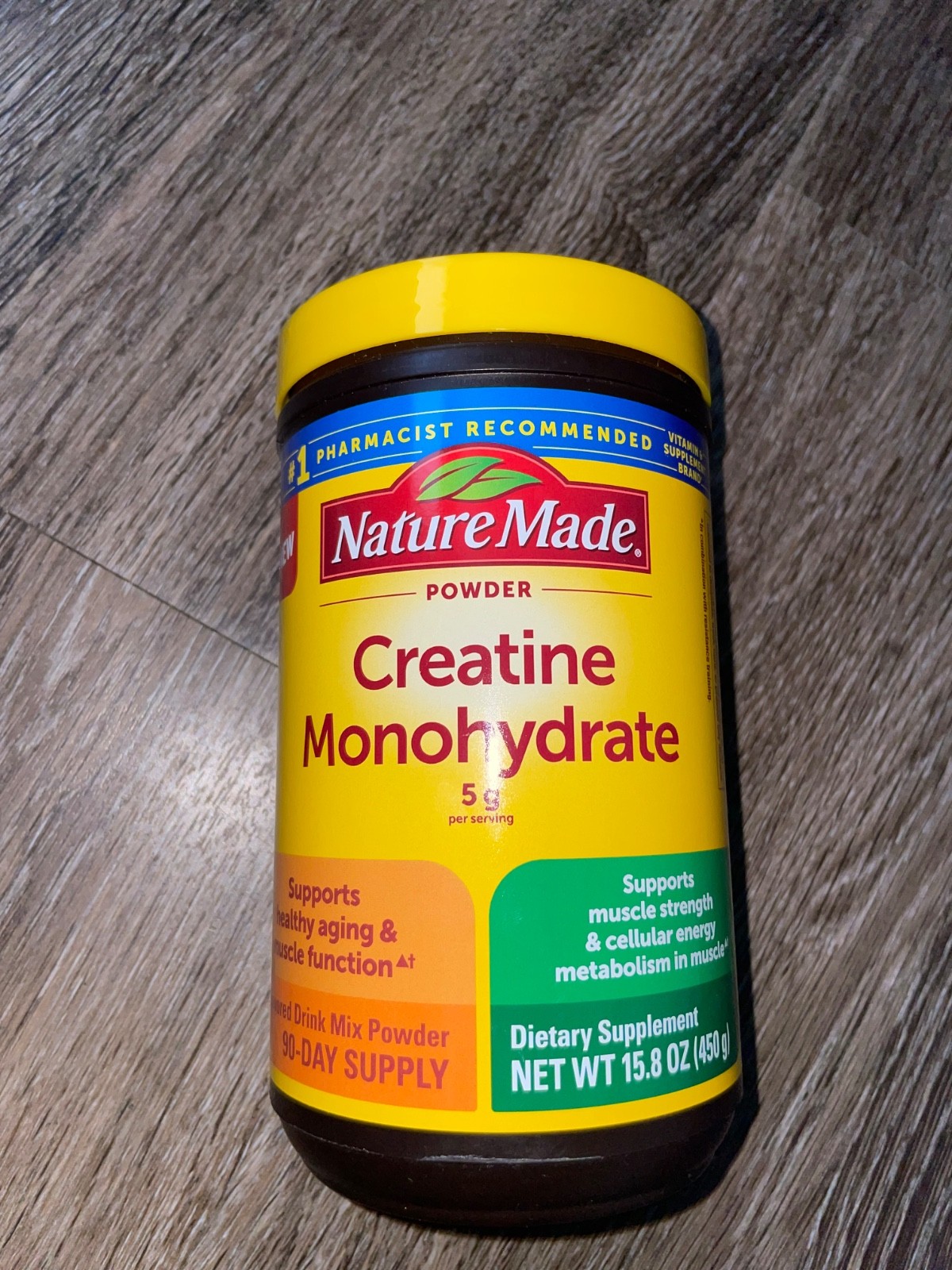 Nature Made Creatine Monohydrate Powder 5g, Muscle Support, 15.8 oz