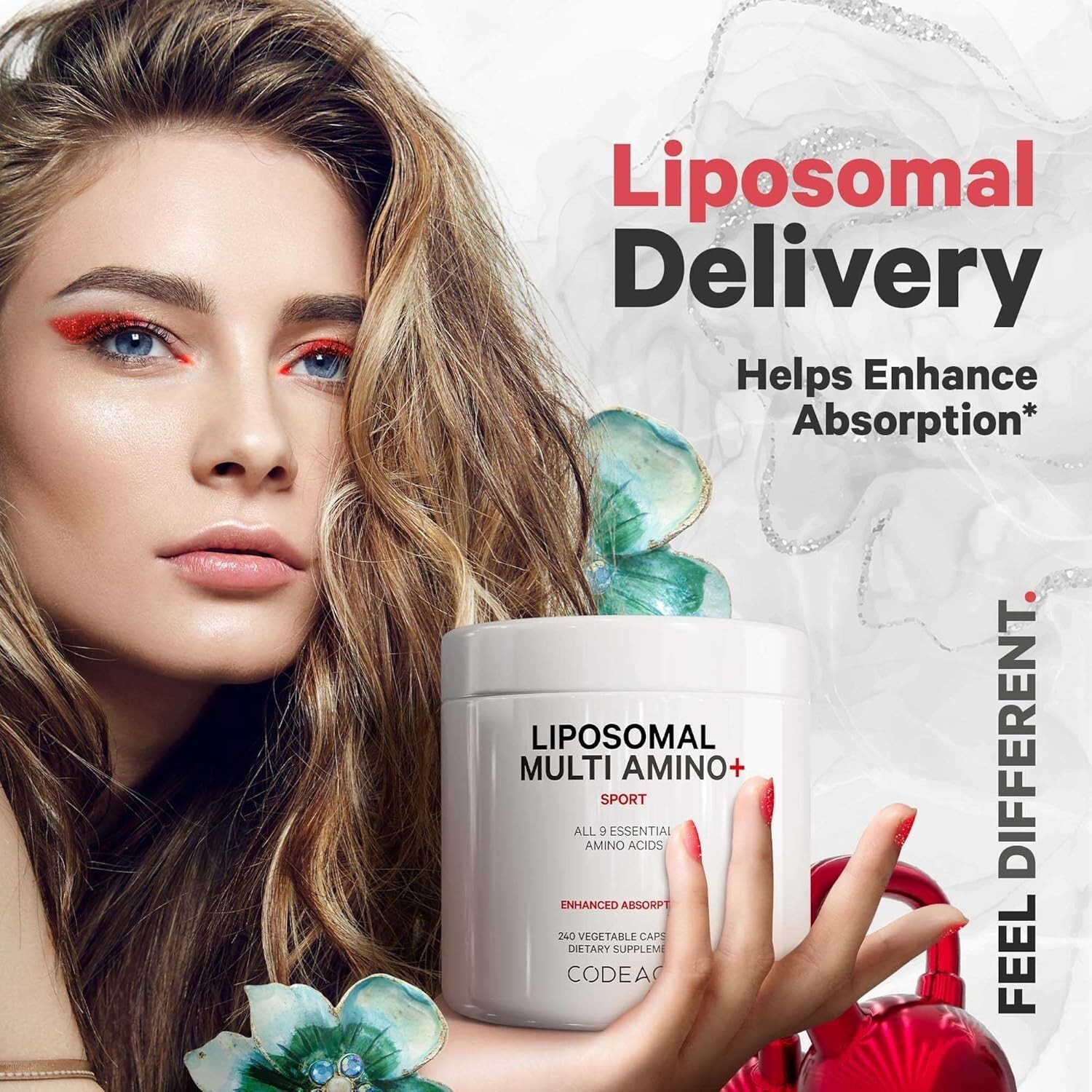 Multi Amino+ BCAA & EAA Supplement, 9 Essential Amino Acids, Liposomal Delivery
