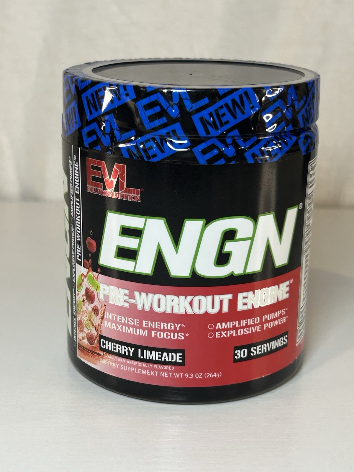 EVLution Nutrition, ENGN Pre-Workout Engine Cherry Limeade 9.3 oz 30 Servings