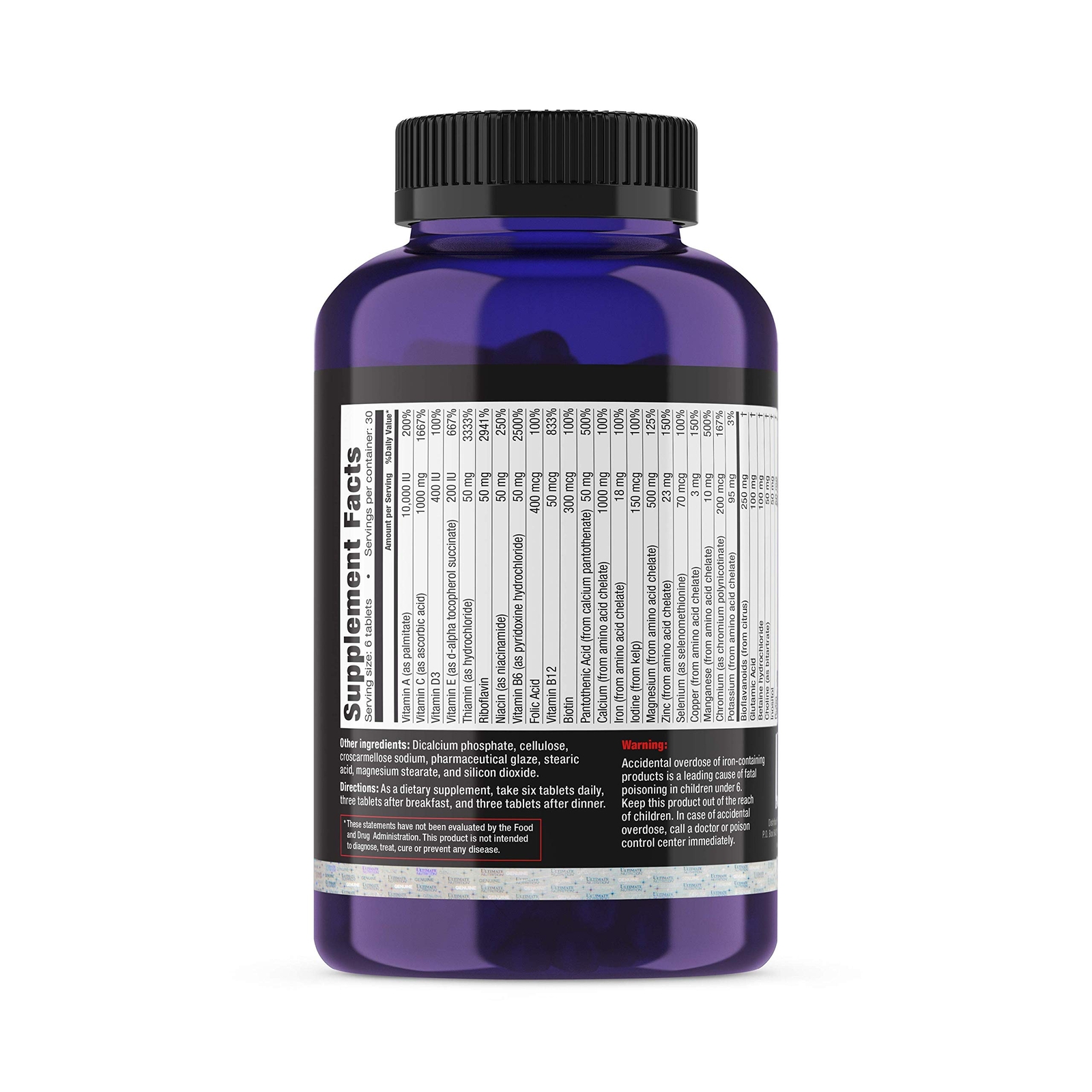 Ultimate Nutrition Daily Complete Time Release Multivitamin, Antioxidant