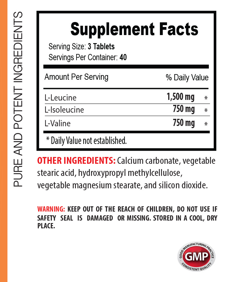 muscle recovery – BCAA 3000mg – muscle growth supplements – 3 Bottles