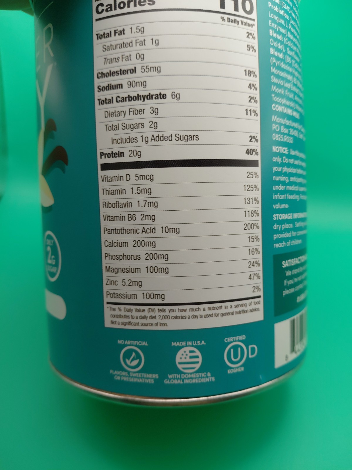 Designer Whey Natural 100% Whey Protein Powder French Vanilla, 12oz