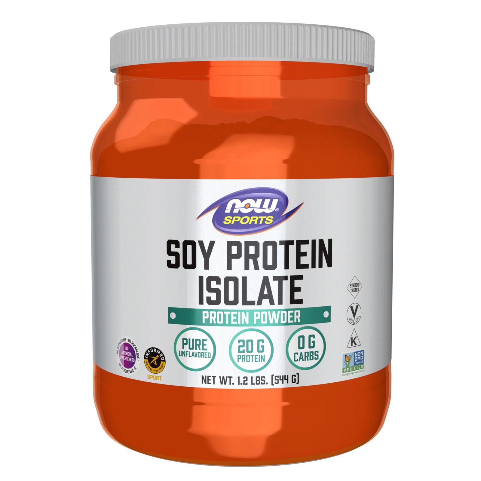 NOW Foods Sports Nutrition, Soy Protein Isolate 1.2 Pound (Pack of 1), Cream
