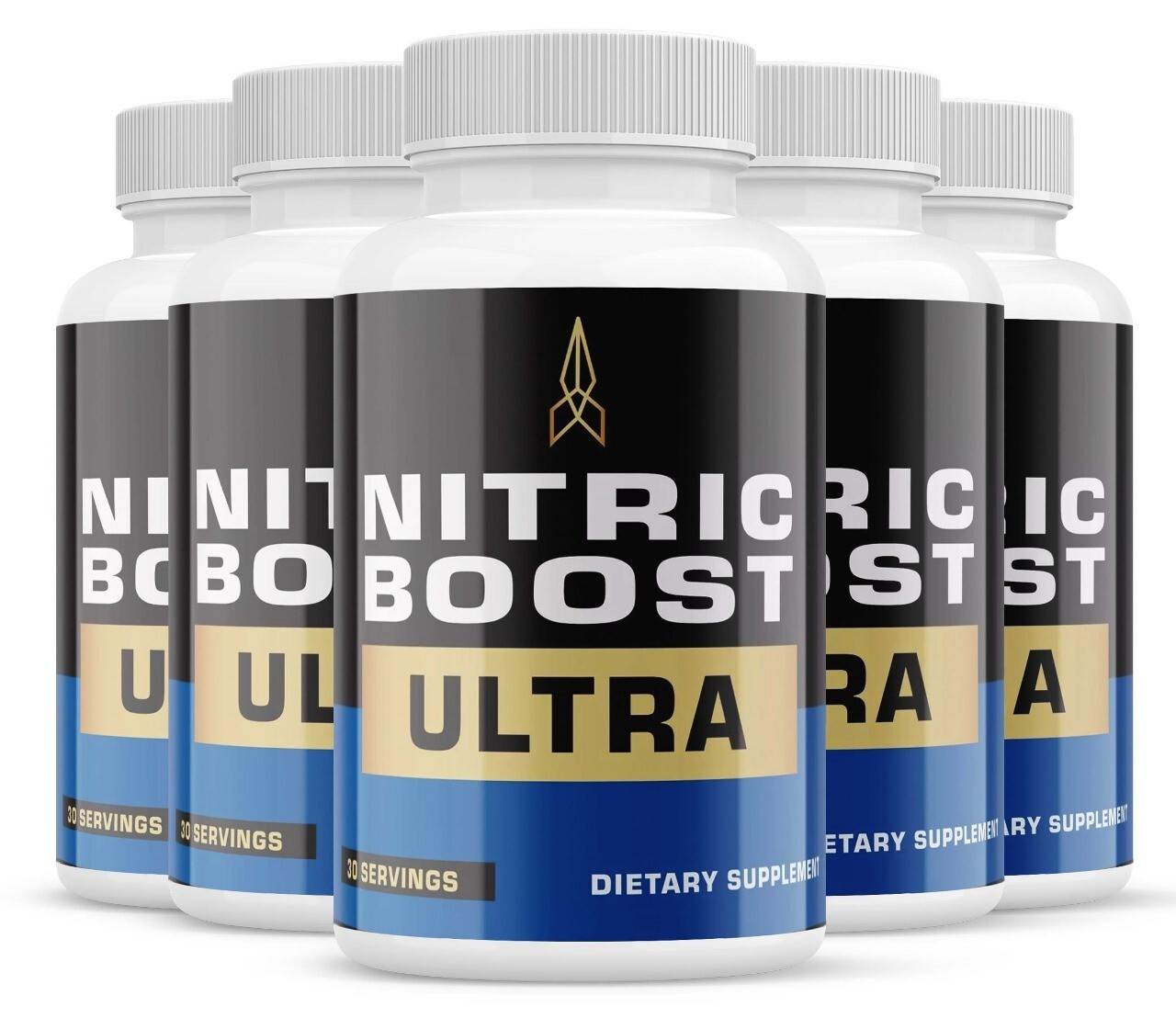 (5 Pack) Nitric Boost Ultra For Men ED Organic Supplement Reviews (300 Capsules)