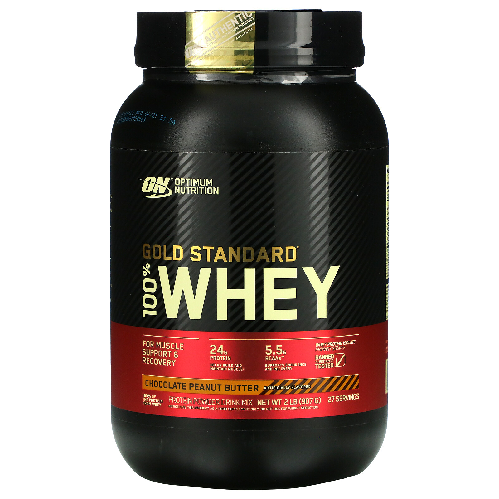 Gold Standard 100% Whey, Chocolate Peanut Butter, 2 lb (907 g)
