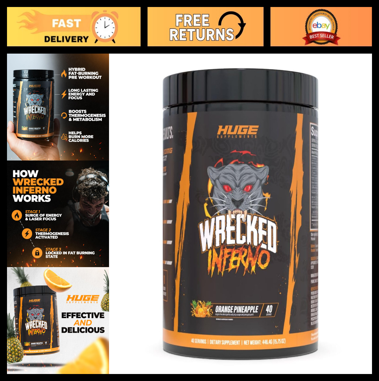 Thermogenic Pre Workout Supplement for Men & Women – Boost Energy, Metabolism &