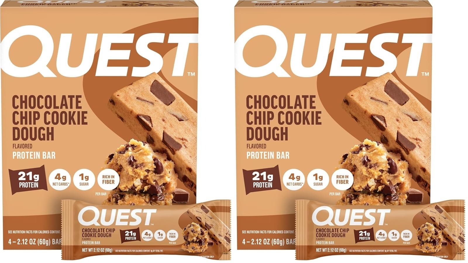 Quest Nutrition White Chocolate Raspberry Protein Bars 20g Protein 4 Count
